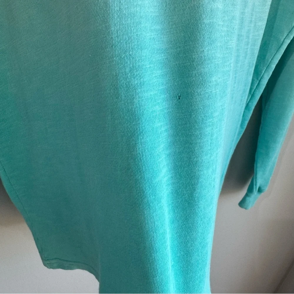 Victoria's Secret PINK Spirit Jersey Shirt Sz XS Blue Spellout Top Sporty Casual - Picture 2 of 11